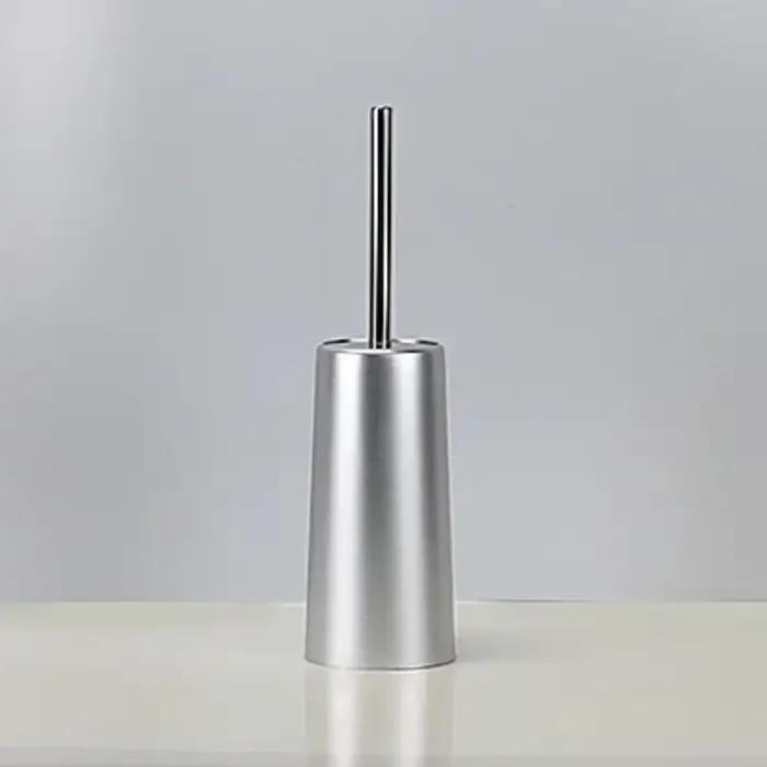 Brosse de toilette dorée avec support