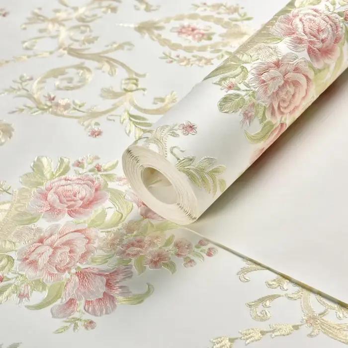Papier peint auto-adhésif Floral chaud pour chambre de fille