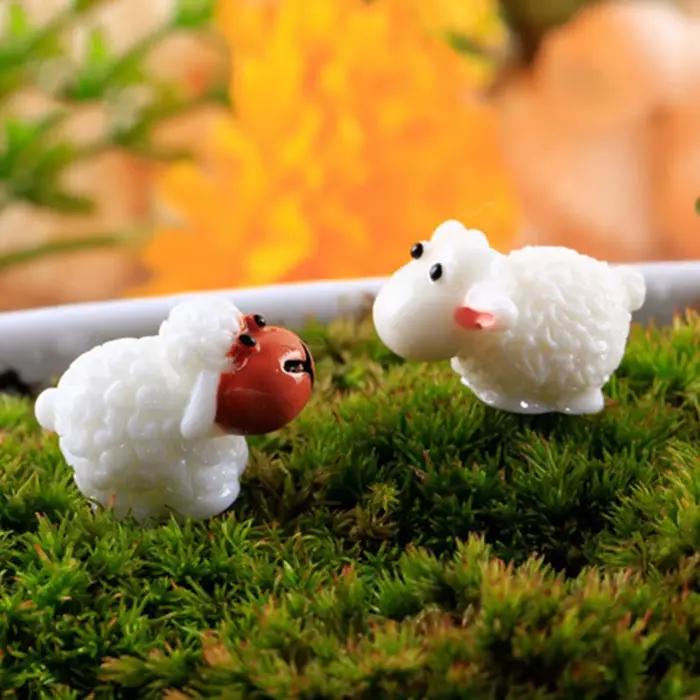 Décorations mignonnes de mouton en résine