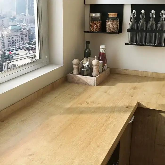 Facile à installer Papier peint en bois