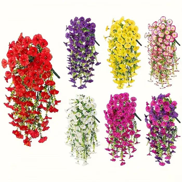 Décoration murale suspendue artificielle fleur fil pour maison jardin mariage anniversaire baby shower fêtes extérieures polyvalentes