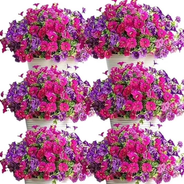 Guirlande de Fleurs Artificielles Morning Glory pour Mariage et Décoration Intérieure, Idéal pour Occasions Spéciales et Extérieur