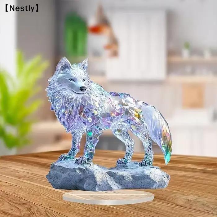 Figurine de paon décorative 2D
