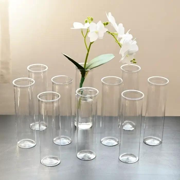 Vases transparents pour fleurs