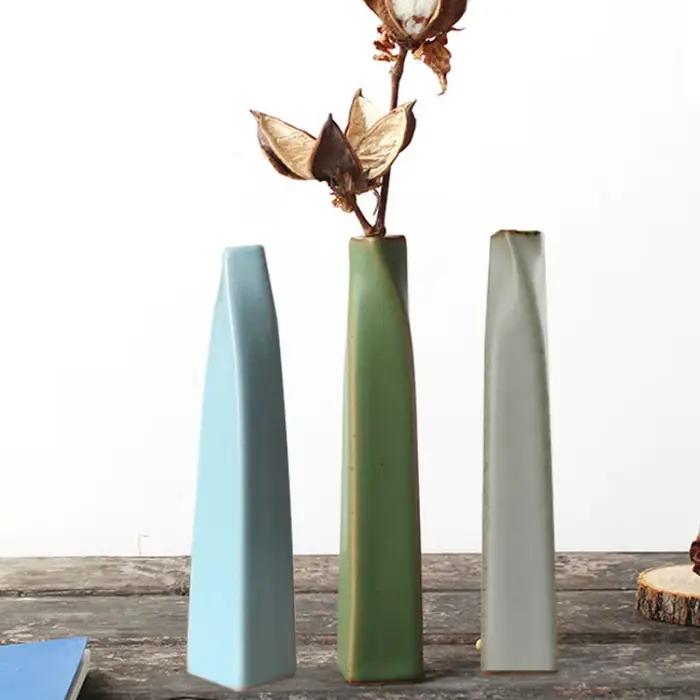 Vase à fleurs en céramique Macaron