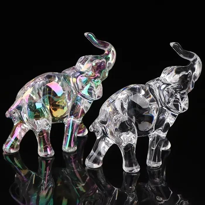 Statue d'éléphant en cristal mignon