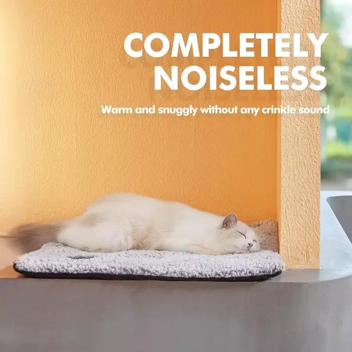 Coussin chauffant pour animaux de compagnie, couverture pour chiot, coussin chaud pour chats et chiens, lavable, avec noyau réfléchissant la chaleur corporelle