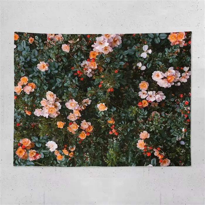 VIKAMA Tapisserie panoramique en forme de tulipe pour salon et chambre à coucher
