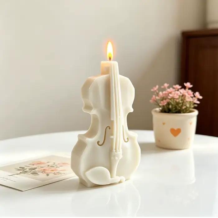 Moule à bougie en forme de violon