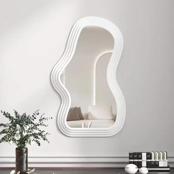 Miroir mural de maison paresseuse, pour chambre à coucher, salle de bains, miroir de maquillage Kawaii, décoration de maison, salon, décoration de maison