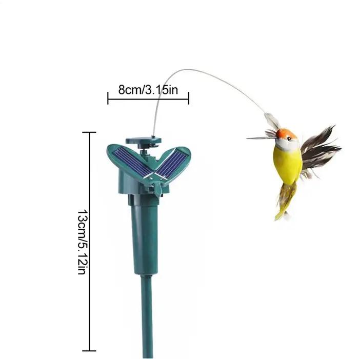 Jouet solaire ou à piles amusant en forme d'oiseau colibri volant