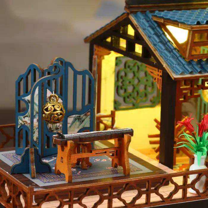 Kit miniature de pavillon d'orchidées élégant