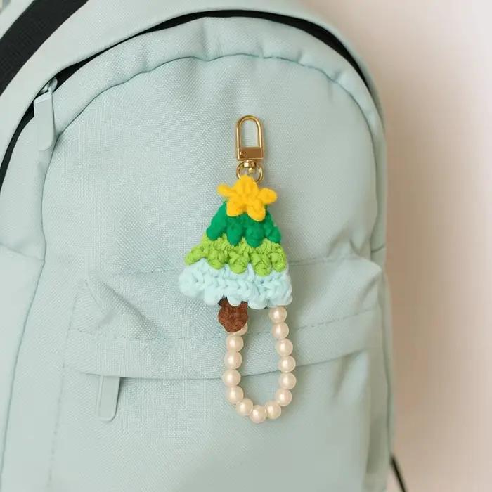 Décoration de la maison personnalisé cadeau de noël porte-clés exquis dessin animé décoration d'arbre de noël mignon noël petit cadeau de noël