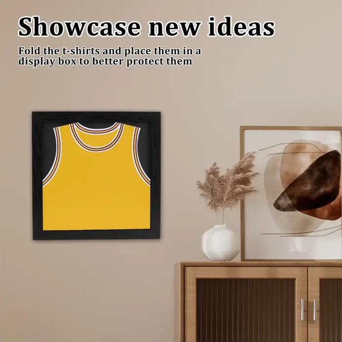 Cadre de présentation mural multifonctionnel pour maillots et objets de collection, boîte de rangement pour t-shirts