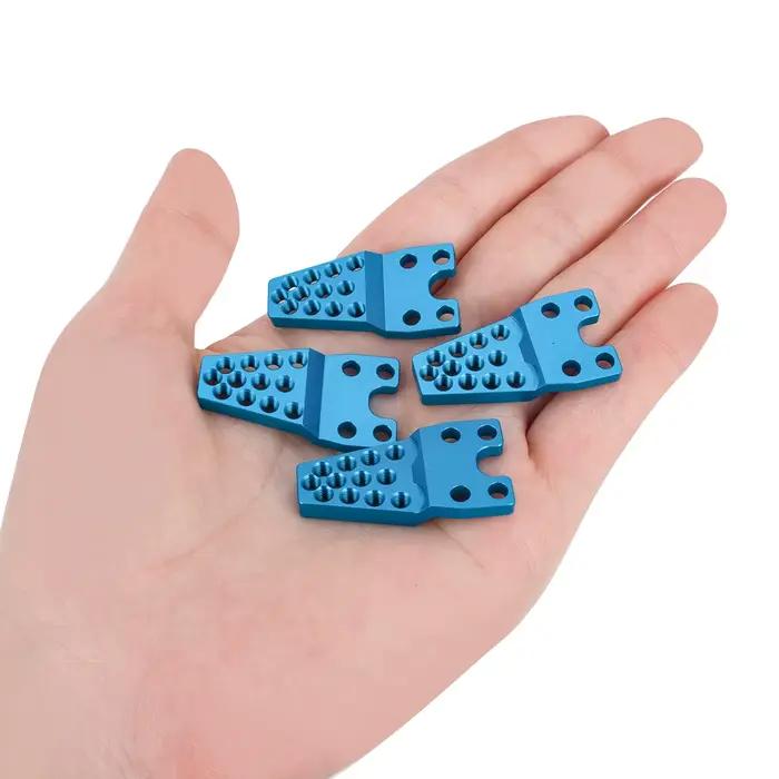 Support de montage d'amortisseur réglable en aluminium, 4 pièces, pour voiture à chenilles axiale 1/10 RC SCX10 90046 TRX-4 D90 D110, pièces de mise à niveau