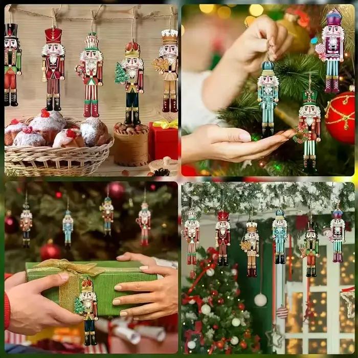 Ensemble décoratif casse-noisette en bois