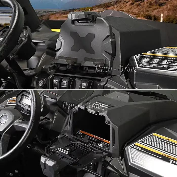 Support de tablette pour appareil électronique, boîte de rangement noire, accessoires UTV, Commander MAX, Maverick Trail, MAVERICK dehors 800, 1000 R