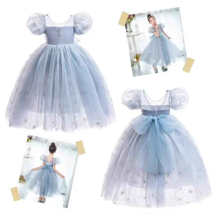 Costume d'été pour filles, robe en maille respirante à manches courtes pour enfants, pour fête formelle, cadeau d'anniversaire, Halloween, Cosplay