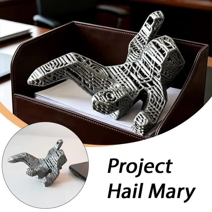 Figurine Project Hail Mary Rocky Alien - Décoration de bureau mignonne imprimée en 3D, cadeau littéraire science-fiction d'Andy Weir, statue de bibliothèque avec outils
