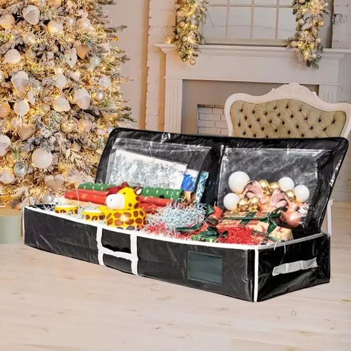 Sac de rangement pour emballage cadeau de noël
