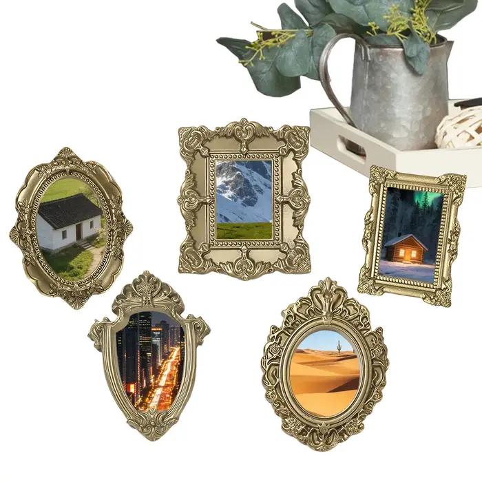 Mini Cadres Photo Vintage En Resine Pour Photos Bijoux Accessoires Decoratifs Redecorez Avec Style Et Nostalgie Pour Maison Bureau Occasions Speciales