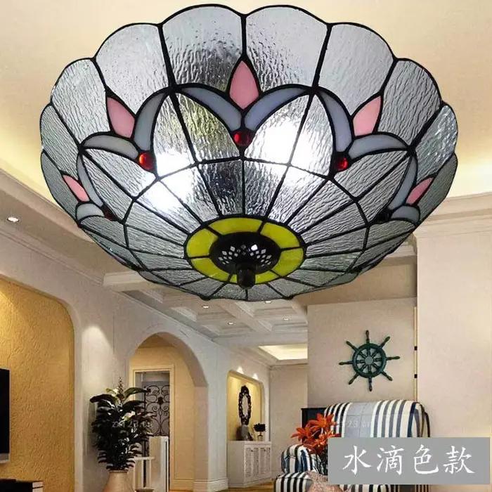 Plafonnier Tiffany Simple et Créatif pour Chambre à Coucher