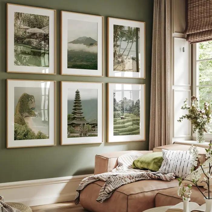 1 impression sur toile Bali - Paysage asiatique serein, décoration murale moderne pour la maison, le bureau, le café, parfait pour la décoration de la pièce.