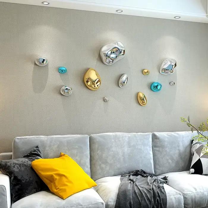 Mur de fond en pierre d'argent abstraite