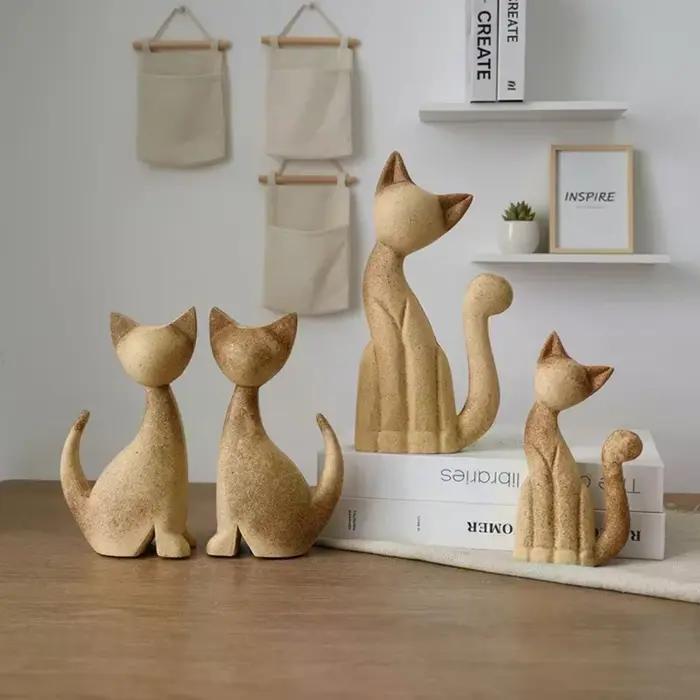Sculptures d'animaux en bois peintes à faire soi-même créatives-cheval