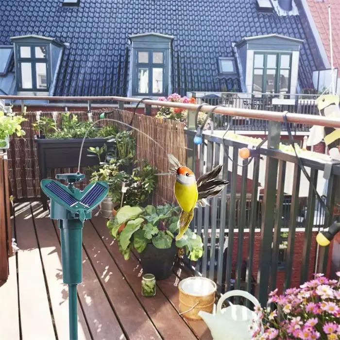 Jouet solaire ou à piles amusant en forme d'oiseau colibri volant