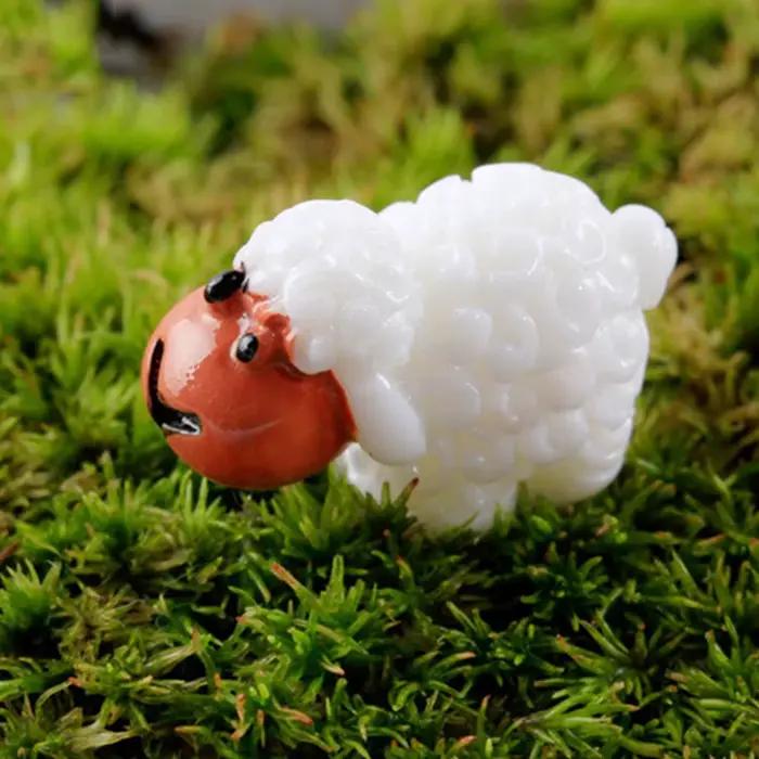 Décorations mignonnes de mouton en résine