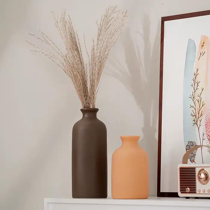 Vase en céramique Pot de fleur blanc