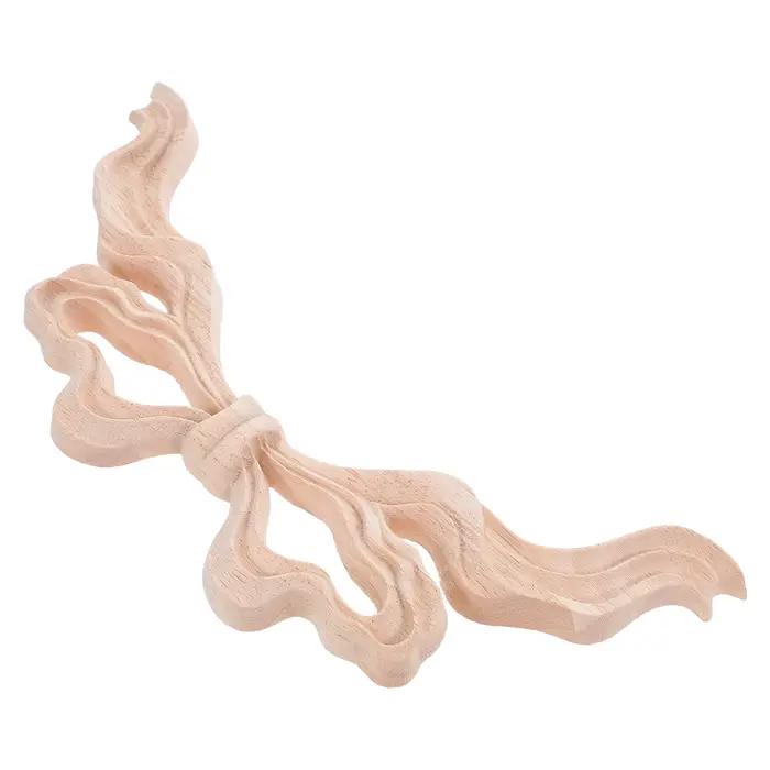 Applique murale en bois sculpté style européen nœud papillon décoration murale bois pour fête des mères et autres occasions spéciales ```
