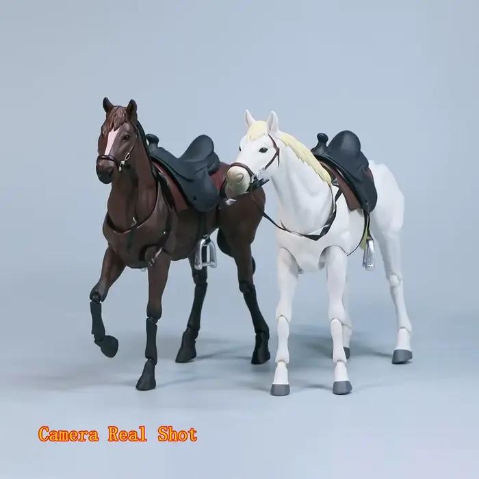 Figurine de cheval créative 1/12, cheval mobile Animal pour Statue Figma, modèle de poupée à collectionner, jouet éducatif, cadeaux d'anniversaire pour enfants