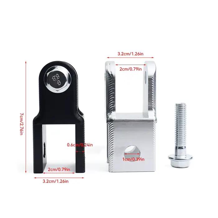 Accessoires de conversion pour embout de fourche de moto, pour embouts de fourche ronds, avec double port de fourche de 20 mm, pièce d'augmentation de hauteur pour amortisseur arrière