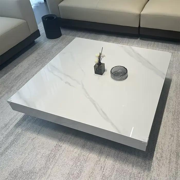 Table basse moderne transparente