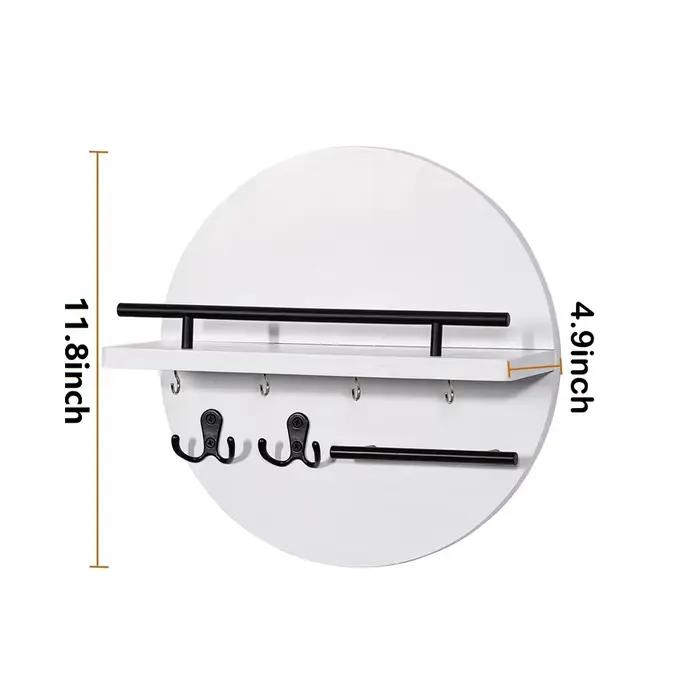 Porte-clés mural décoratif support de clés et courrier en bois pour entrée salon et bureau élégant cadeau d'anniversaire ou de Noël