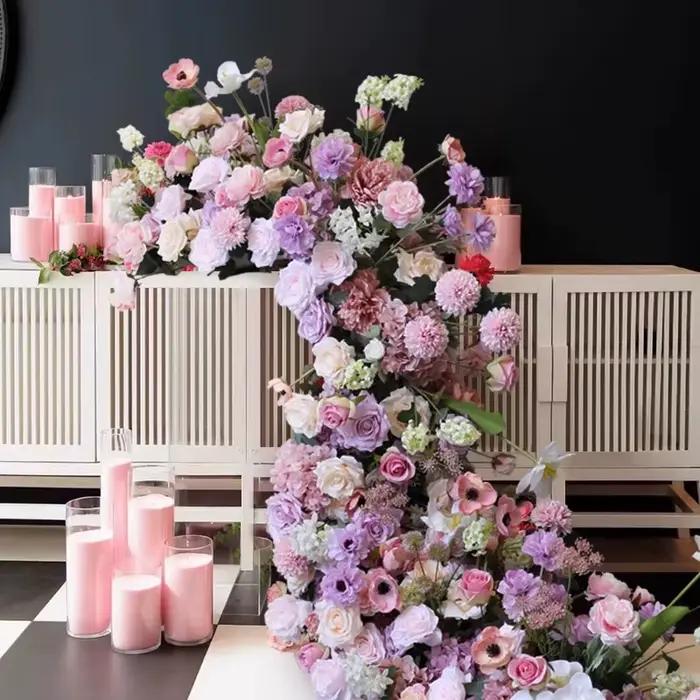Plafond Suspendu Floral pour Arrière-Plan de Mariage