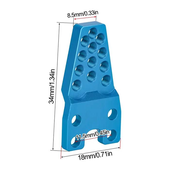 Support de montage d'amortisseur réglable en aluminium, 4 pièces, pour voiture à chenilles axiale 1/10 RC SCX10 90046 TRX-4 D90 D110, pièces de mise à niveau
