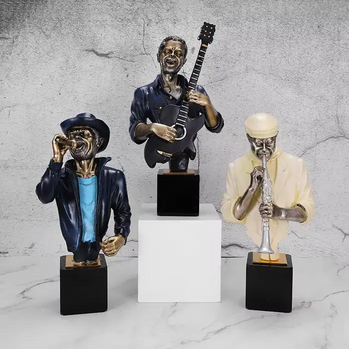 Figurine de groupe de rock rétro pour la décoration de la maison