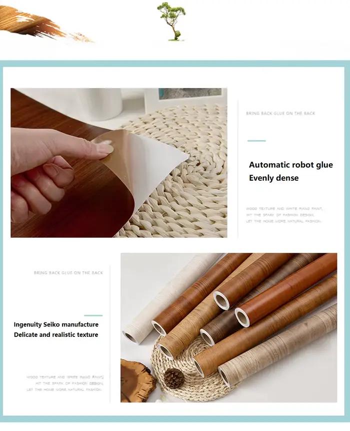 Rouleau de papier peint PVC auto-adhésif imperméable à l'eau