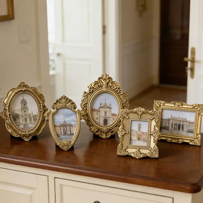 Mini Cadres Photo Vintage En Resine Pour Photos Bijoux Accessoires Decoratifs Redecorez Avec Style Et Nostalgie Pour Maison Bureau Occasions Speciales