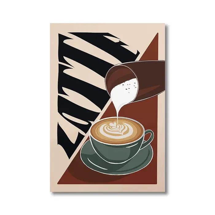 Affiche d'art de café de Cocktail Vintage scandinave