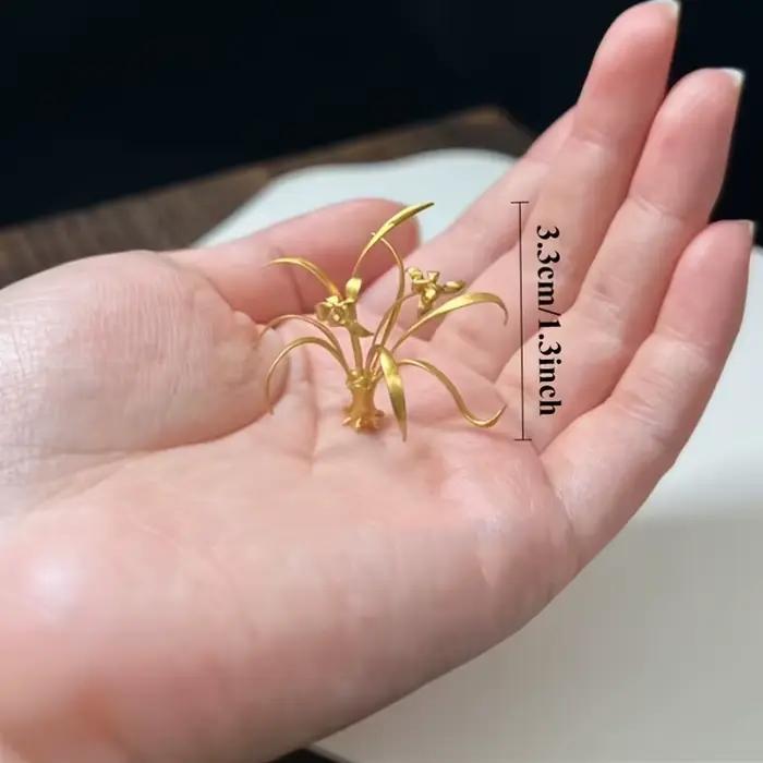 1 pièce d'ornement élégant et polyvalent en forme d'orchidée