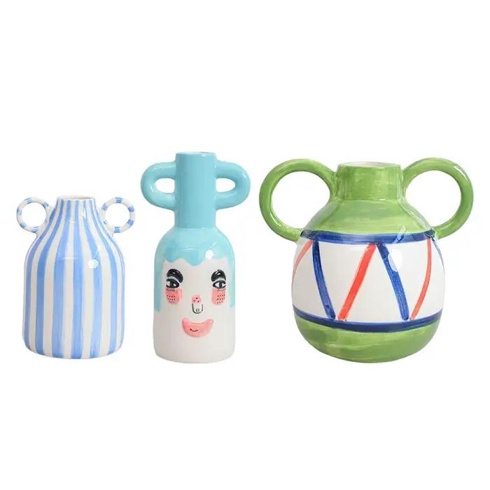 Vase à fleurs décoratif, accessoire Photo, Vase en porcelaine pour pot de fleurs moderne, Vase décoratif pour salon, bureau, décoration de bureau