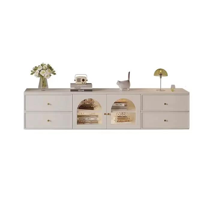 Meuble Tv ornement blanc