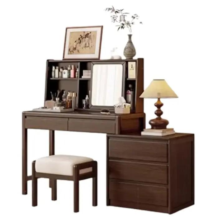 Organisateur rustique coiffeuse tabouret Vintage