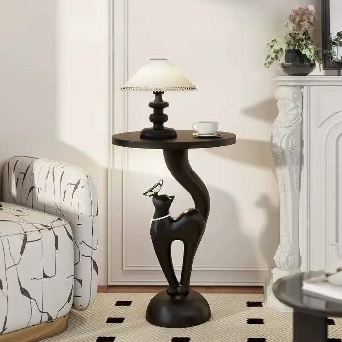 Table d'appoint Designer Coffee Cat Cut Dopamine