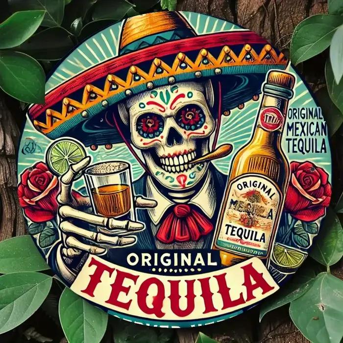 [1 logo décoratif Tequila] 1 logo décoratif Tequila de style Art déco