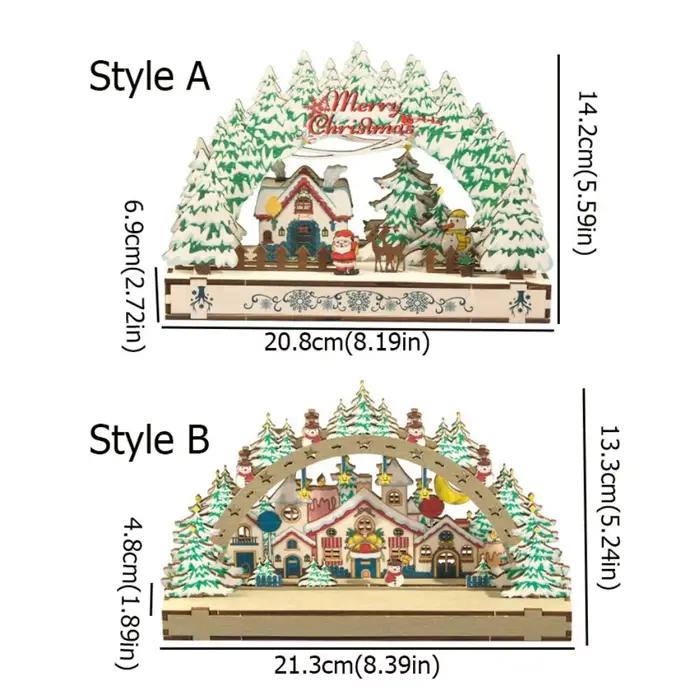 Ornement de noël en bois du père noël